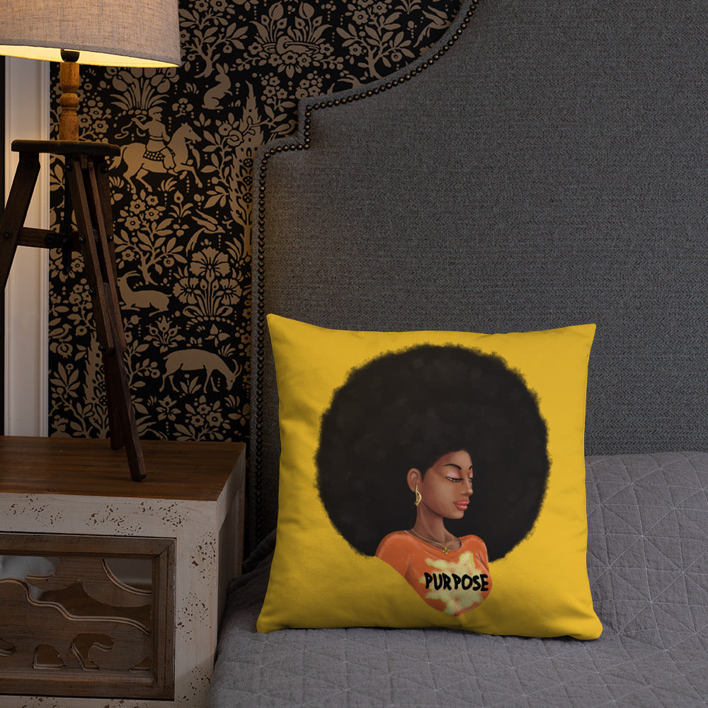 Purpose (Yellow) Throw Pillow
