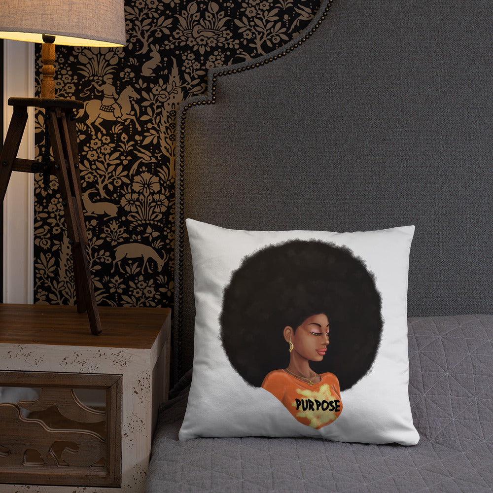 Purpose (White) Throw Pillow