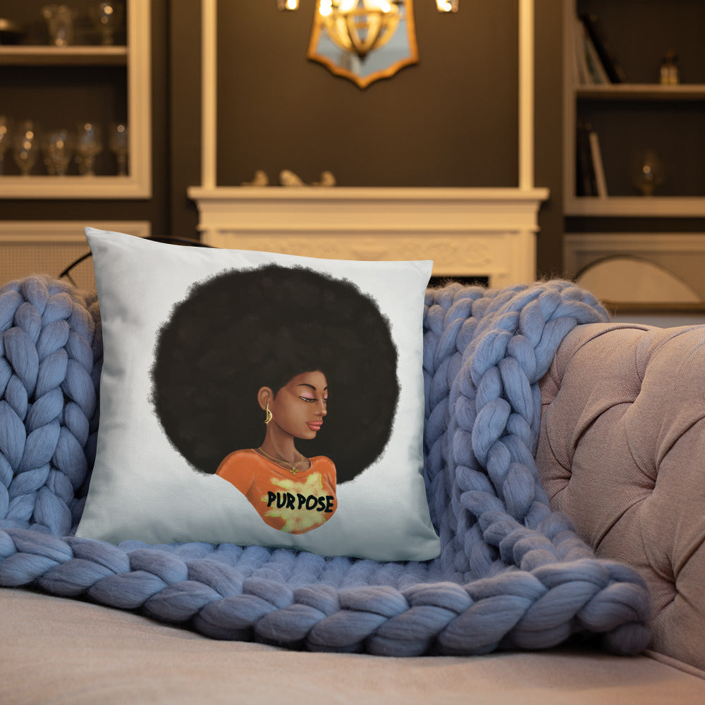 Purpose (White) Throw Pillow