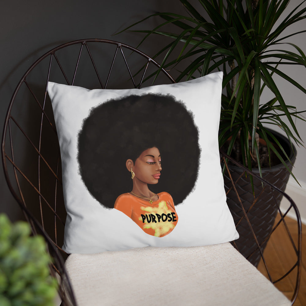 Purpose (White) Throw Pillow