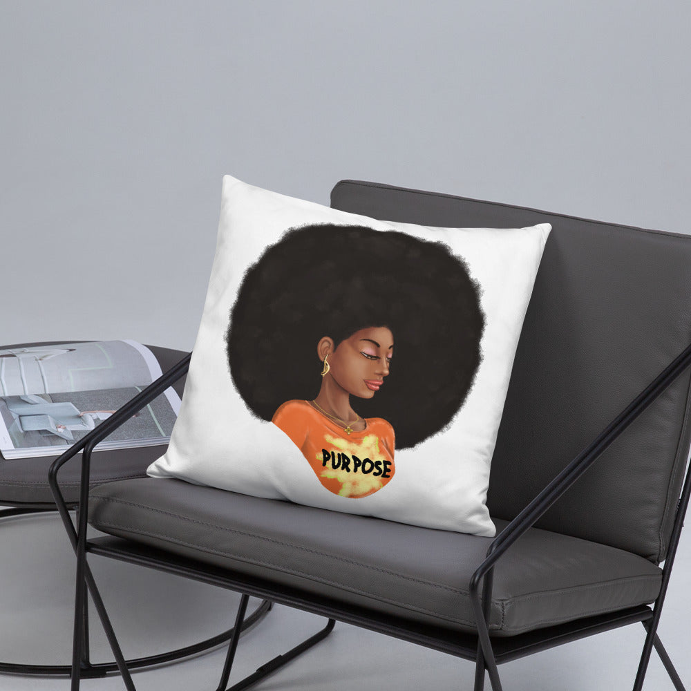 Purpose (White) Throw Pillow