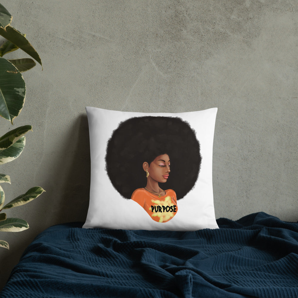 Purpose (White) Throw Pillow