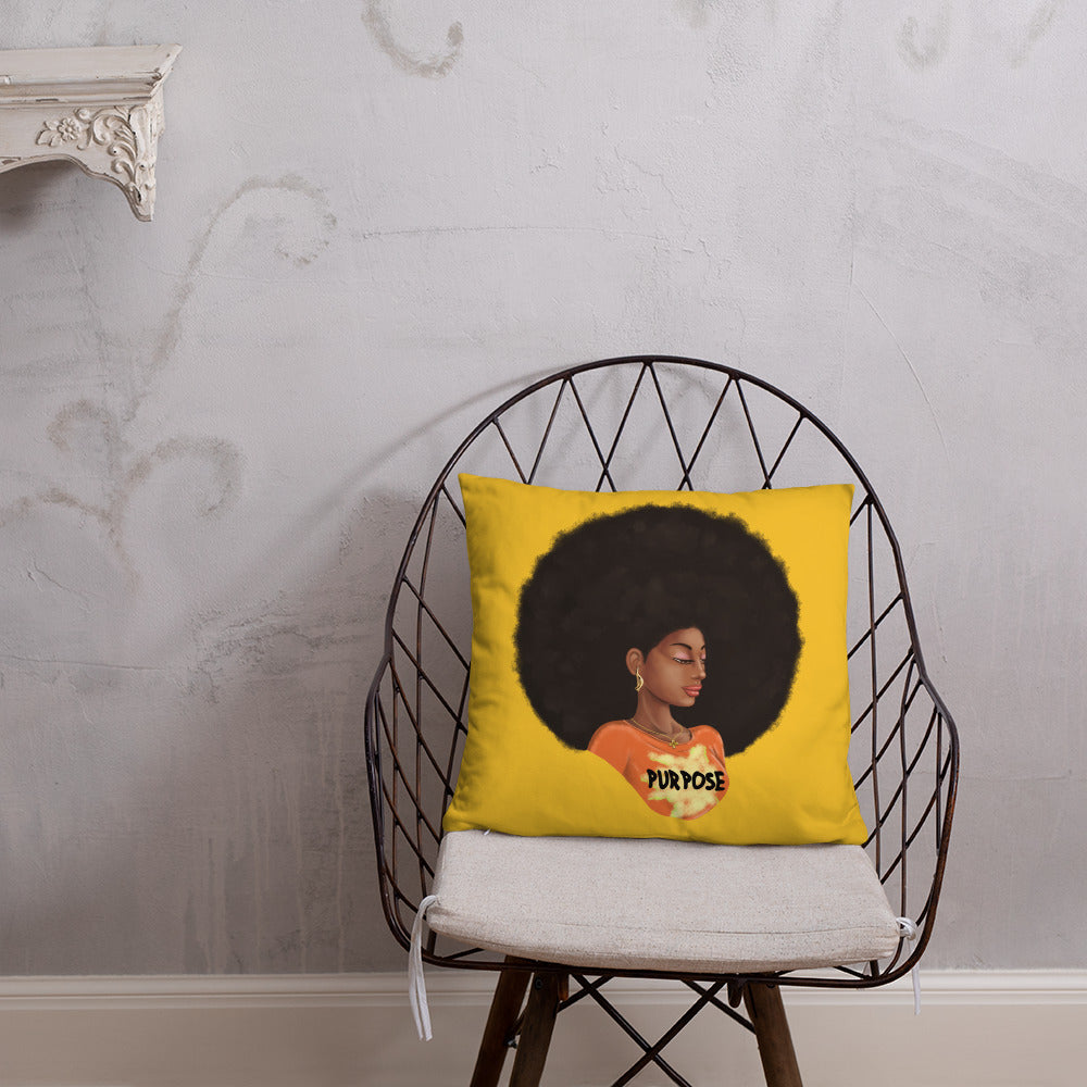 Purpose (Yellow) Throw Pillow