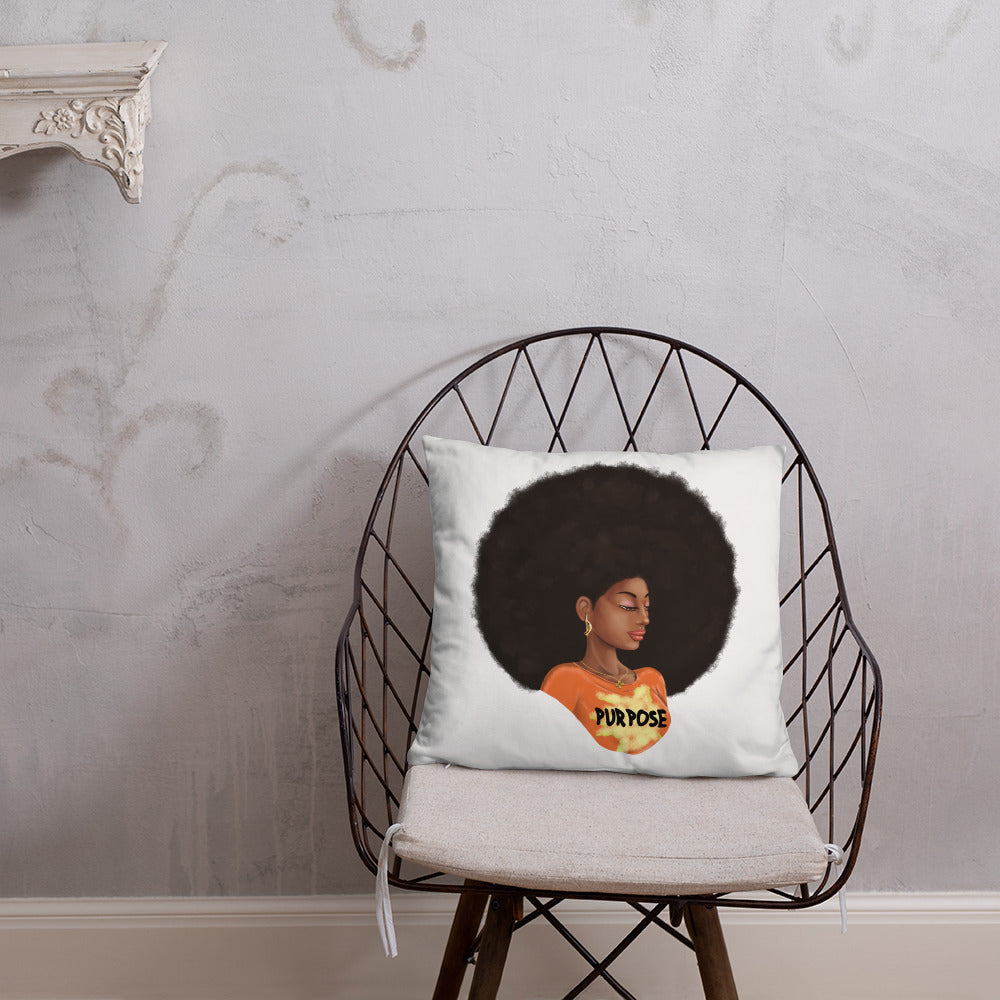 Purpose (White) Throw Pillow