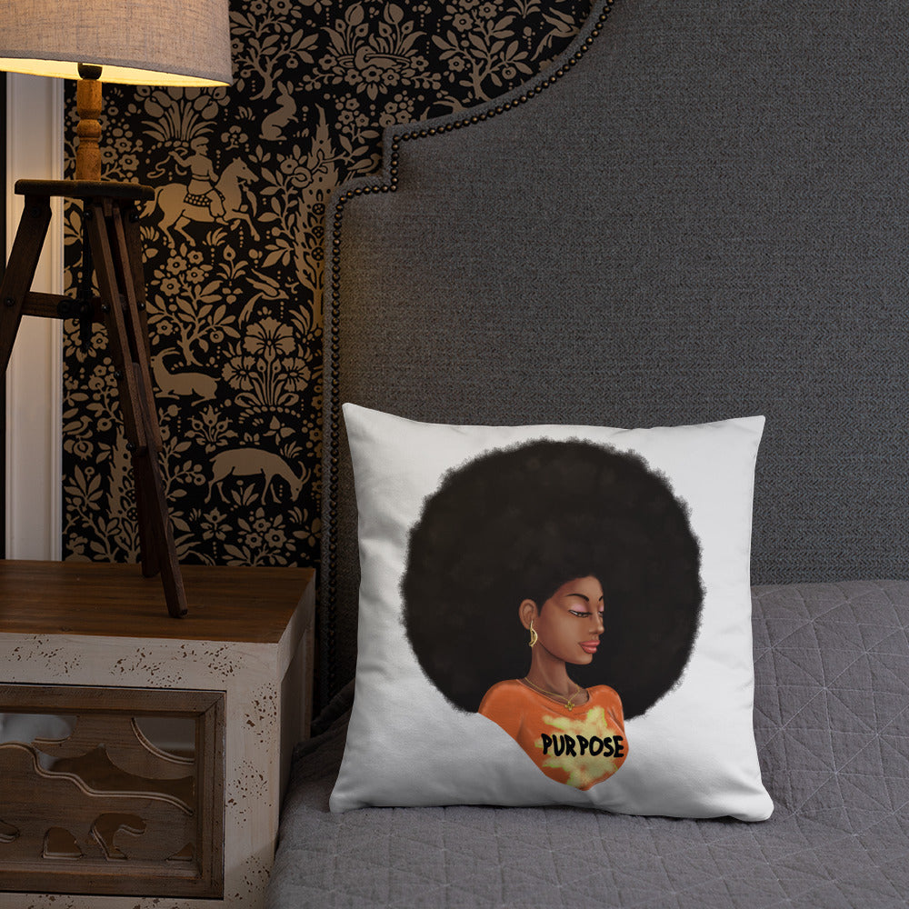 Purpose (White) Throw Pillow