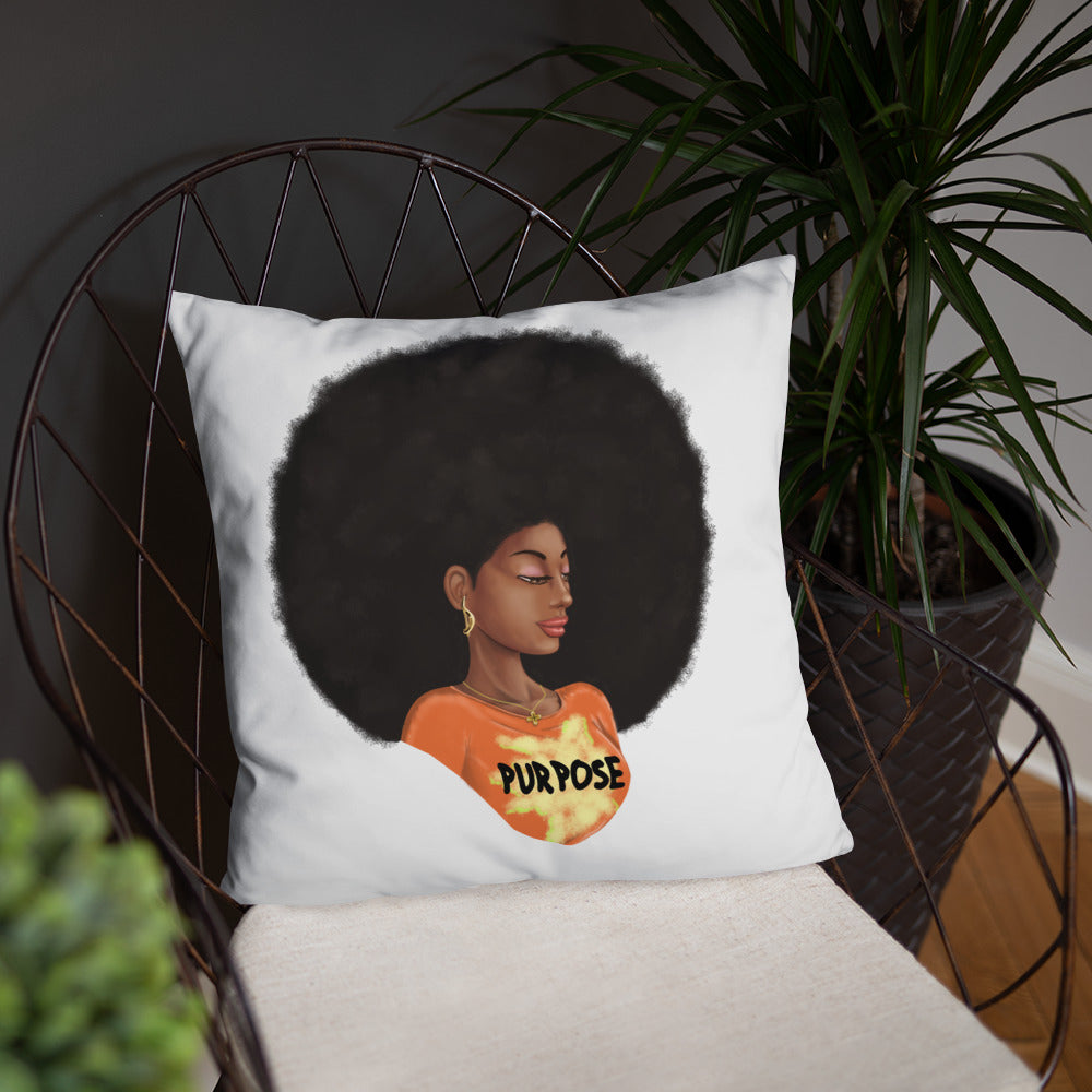 Purpose (White) Throw Pillow