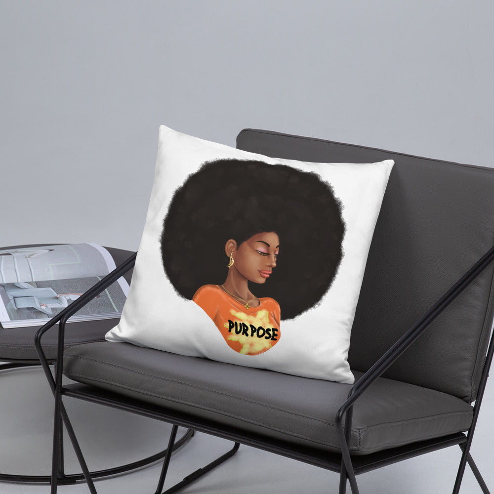 Purpose (White) Throw Pillow