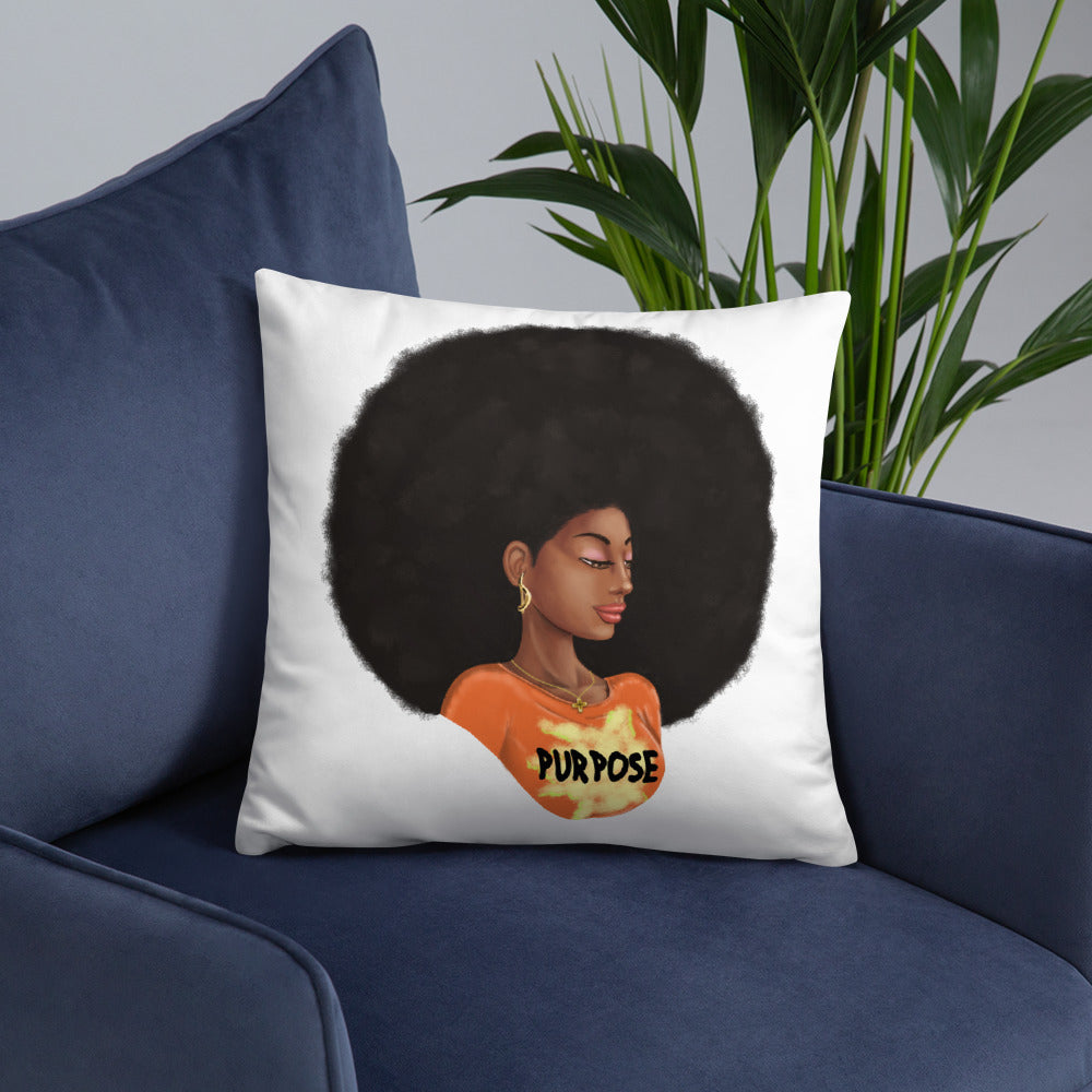 Purpose (White) Throw Pillow
