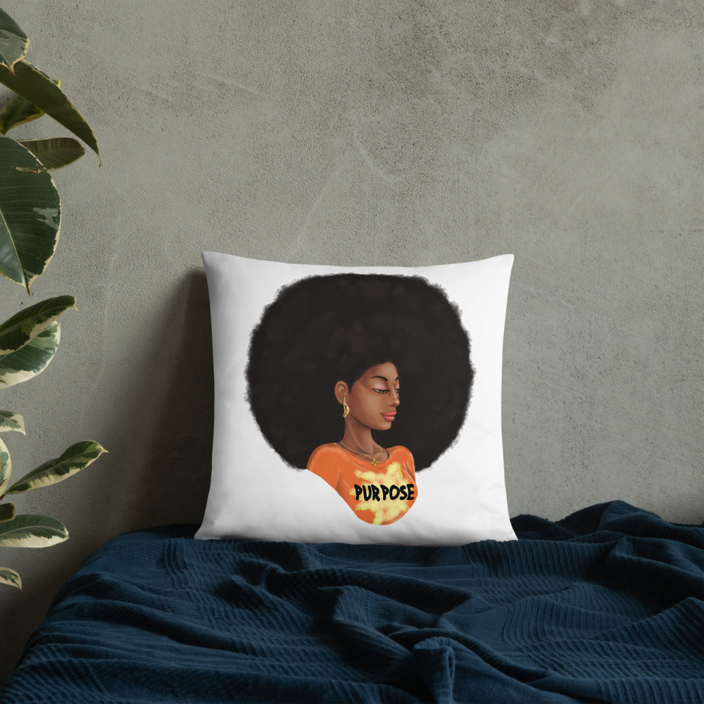 Purpose (White) Throw Pillow
