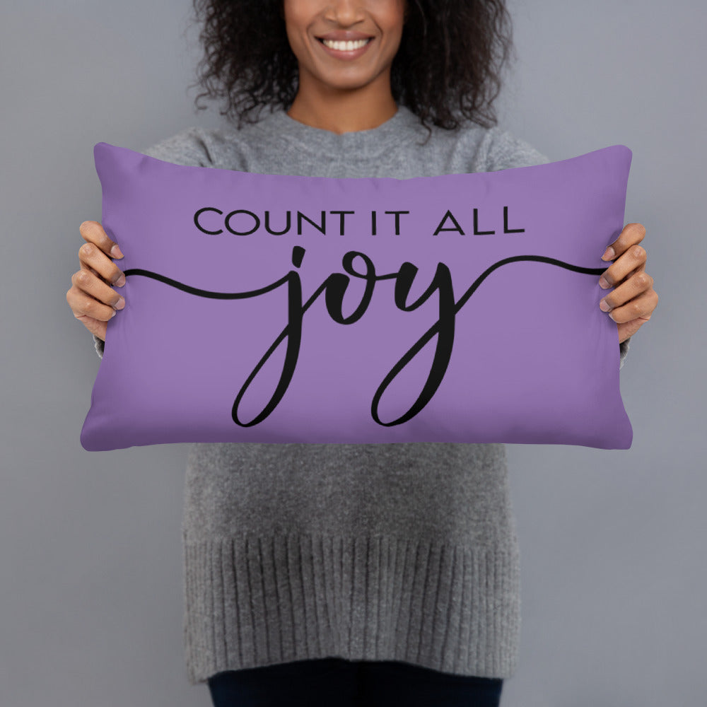 County it all Joy (Purple) Lumbar Pillow