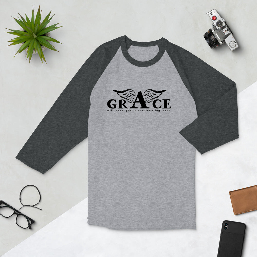 Grace Unisex 3/4 Sleeve Raglan Shirt