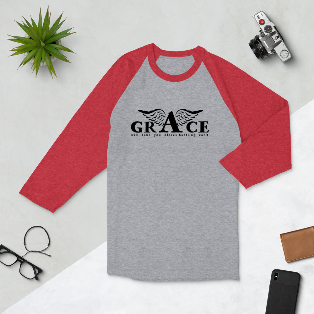 Grace Unisex 3/4 Sleeve Raglan Shirt