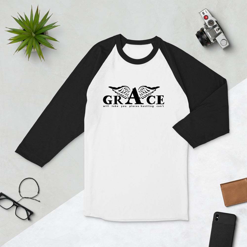 Grace Unisex 3/4 Sleeve Raglan Shirt