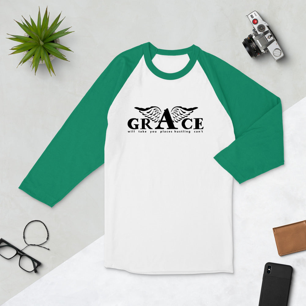Grace Unisex 3/4 Sleeve Raglan Shirt