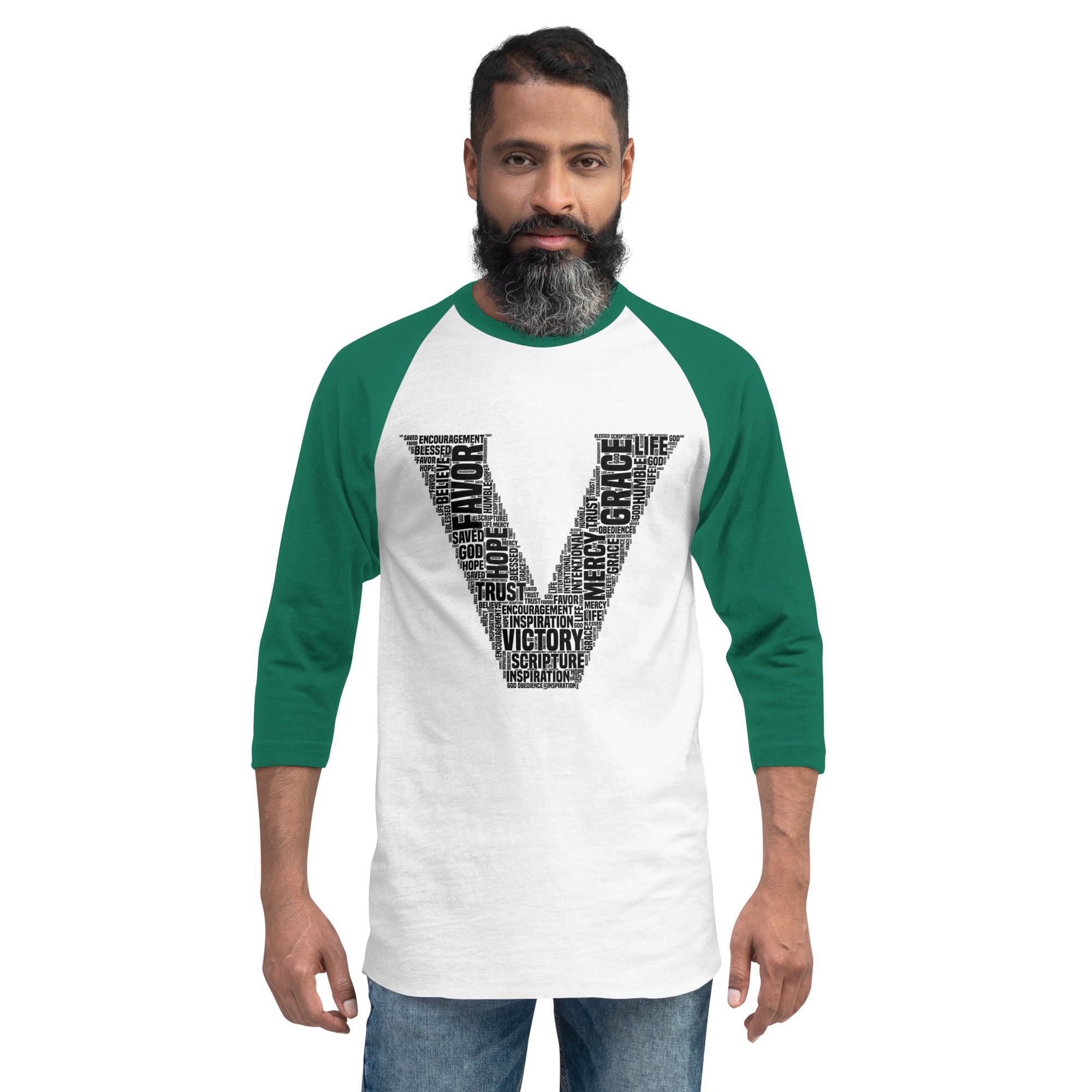 3/4 sleeve raglan Victory shirt