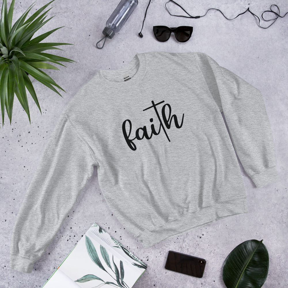 Faith (Black) Unisex Sweatshirt