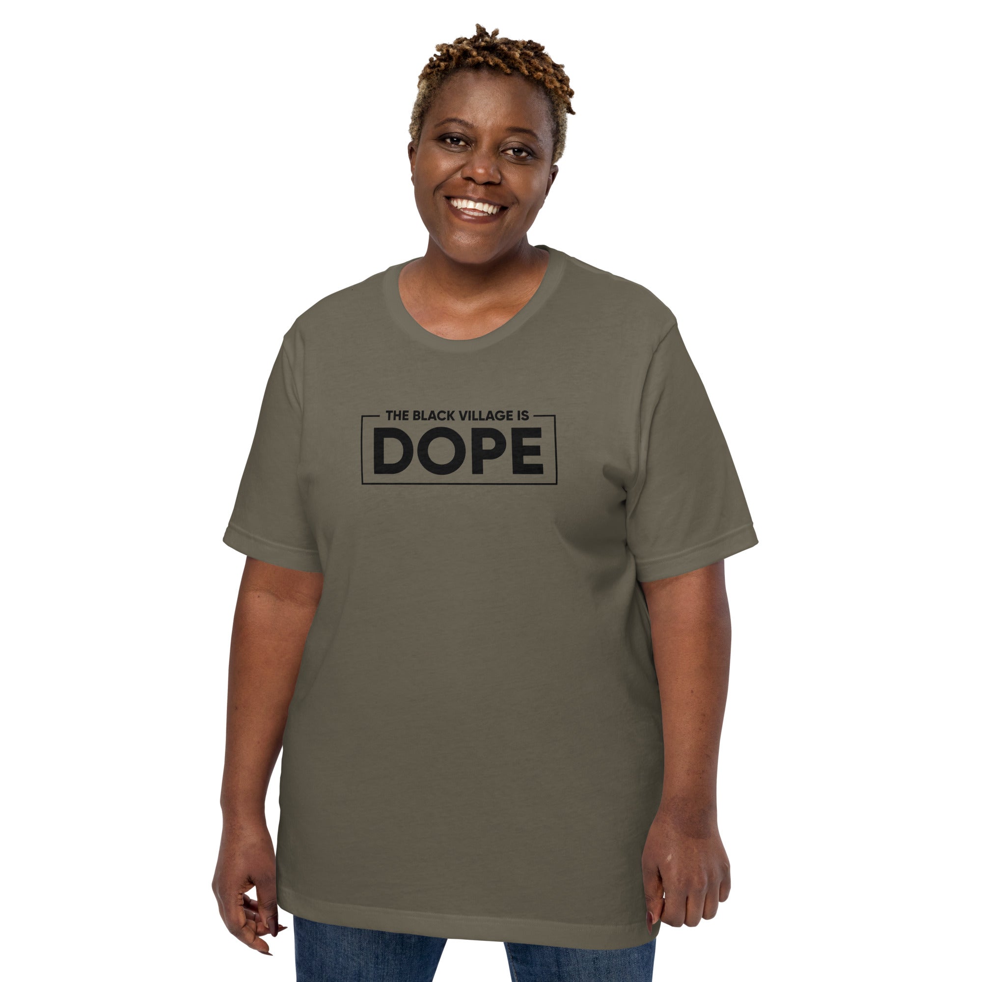 Black Village is Dope Unisex t-shirt