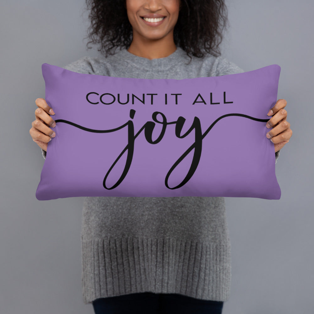 County it all Joy (Purple) Lumbar Pillow