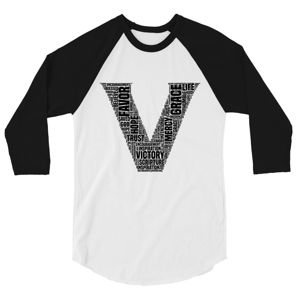 Victory 3/4 sleeve raglan shirt